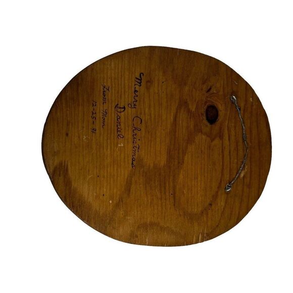 Vintage Handmade Wood Burned Horse Wall Equestrian Gift 1991 Hand Crafted Signed - Picture 3 of 4